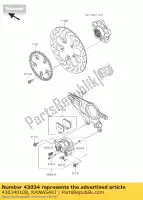 430340108, Kawasaki, freio de suporte, rr zx1000nff kawasaki h2 h2r 1000 2015 2016, Novo