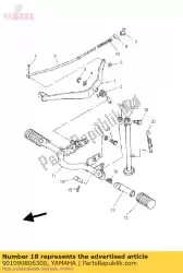 Aquí puede pedir perno 1092537300 de Yamaha , con el número de pieza 901090806300: