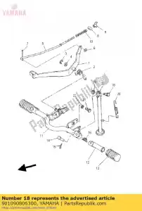 yamaha 901090806300 perno 1092537300 - Lado inferior