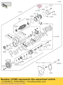 kawasaki 132800863 01 holder - Bottom side