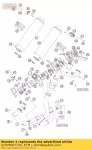 ktm 62505007100 tubo di scarico anteriore 05 - Il fondo