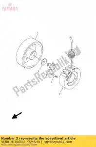 yamaha 5EB814100000 bobina del estator - Lado inferior