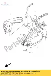 suzuki 9442035F03 tubo, toma de aire - Lado inferior