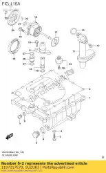 Qui puoi ordinare tappo, scarico dell'olio da Suzuki , con numero parte 1197217E70: