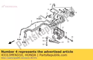 honda 43313MFAD10 tuyau c, rr. frein - La partie au fond