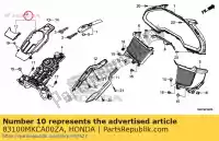 83100MKCA00ZA, Honda, set di guarnizioni, consolle centrale (wl) *nhb01* nero grafite honda  1800 2018 2019, Nuovo