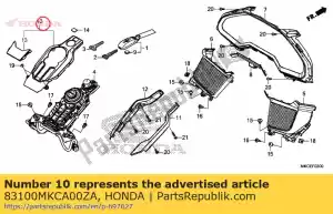 honda 83100MKCA00ZA zestaw dodatków, konsola ?rodkowa (wl) *nhb01* grafitowa czer? - Dół