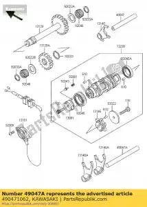 Kawasaki 490471062 przesuni?cie pr?ta - Dół