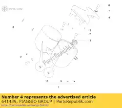 Tutaj możesz zamówić jednostka lamp ostrzegawczych od Piaggio Group , z numerem części 641439: