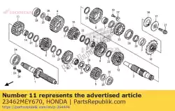 Tutaj możesz zamówić ko? Nierz, czwarty bieg wa? U g?ównego od Honda , z numerem części 23462MEY670:
