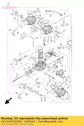 schroef van Yamaha, met onderdeel nummer 4XV244530000, bestel je hier online: