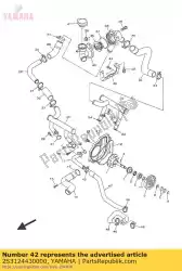 Aquí puede pedir quédate de Yamaha , con el número de pieza 2S3124430000: