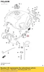 Aqui você pode pedir o navio, tanque de combustível interno em Suzuki , com o número da peça 4412117K01: