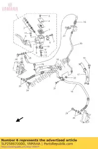 yamaha 5LP258670000 wspornik, pompa g?ówna - Dół