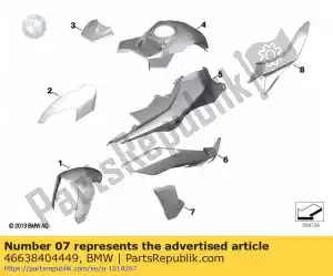 bmw 46638404449 side panel, white, left - Upper side