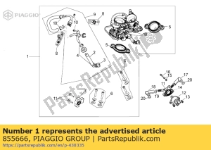 aprilia 855666 korpus przepustnicy kpl. - Dół