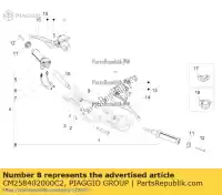 CM258402000C2, Piaggio Group, impugnatura completa per la mano sinistra vespa zapm80100, zapm80101, zapma7100 zapm808g, zapm80200, zapm8020, zapma7200, zapma78g 946 125 150 946 2013 2014 2016 2017 2018 2019 2020 2021 2022, Nuovo