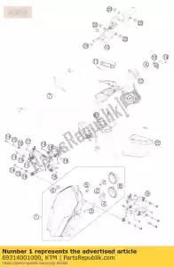 ktm 69314001000 headlight led - Bottom side