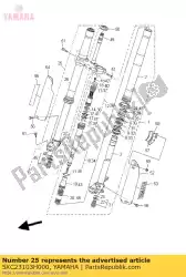 Tutaj możesz zamówić zespó? Przedniego widelca (prawy) od Yamaha , z numerem części 5XC23103H000: