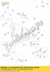 Ici, vous pouvez commander le sous-cadre sx auprès de KTM , avec le numéro de pièce 77203002000: