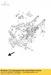 Here you can order the stay, engine 6 from Yamaha, with part number 2UJ213190000: