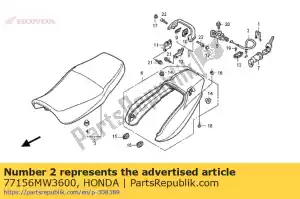 Honda 77156MW3600 linka, blokada siedzenia - Dół