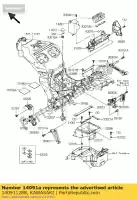 140911288, Kawasaki, couvercle, batterie kawasaki ZX ninja r 1200 12, Nouveau