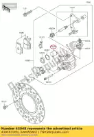 430481089, Kawasaki, étrier à piston kx65-a1 kawasaki  kx 65 2000 2001 2002 2003 2005 2006 2007 2008 2009 2010 2011 2012 2013 2014 2015 2016 2017 2018 2019 2020, Nouveau