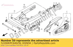 Here you can order the swingarm *nh300m* from Honda, with part number 52200KPC640ZB: