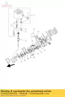 5GH835500000, Yamaha, conjunto de cable de velocímetro yamaha yfm 400 2000 2001 2002, Nuevo