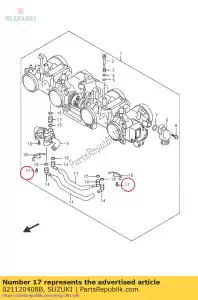 suzuki 021120408B parafuso - Lado inferior