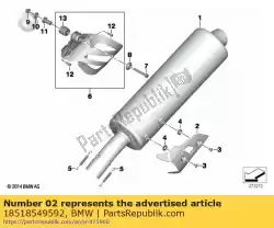 Here you can order the cover from BMW, with part number 18518549592: