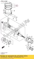 Here you can order the ring set,piston from Suzuki, with part number 1214003G20: