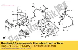 Aqui você pode pedir o parafuso, flange, 6x16 em Honda , com o número da peça 90001HP1000: