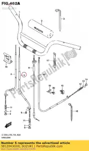 suzuki 5812043G00 cable,front bra - Bottom side