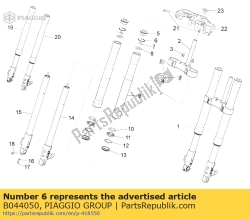 Aprilia B044050, Anel-o, OEM: Aprilia B044050