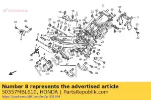 Honda 50357MBL610 collar,rr.eng.han - Bottom side