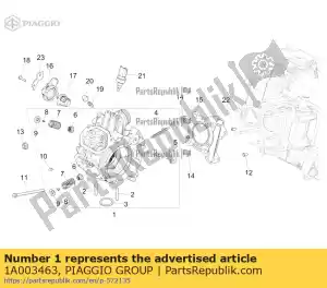 Piaggio Group 1A003463 ensemble culasse - La partie au fond