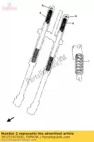 3XJ231415000, Yamaha, spr??yna, przedni widelec (k = 0,400) yamaha wr yz yzf wrz lc yzflc yzlc 250 125, Nowy