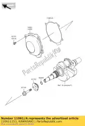 Here you can order the gasket,recoil starter from Kawasaki, with part number 110611153: