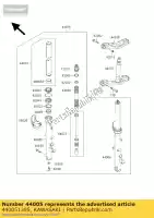 440051395, Kawasaki, tube de fourche gauche extérieur kawasaki gtr  a 1000 1000gtr , Nouveau