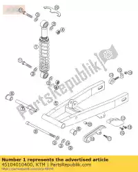 schokdemper sen l = 275 mm 02 van KTM, met onderdeel nummer 45104010400, bestel je hier online: