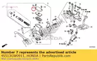 45513GW0911, Honda, tapa, cilindro maestro honda anf innova  anf125 z125ma monkey 125 , Nuevo