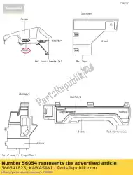 Tutaj możesz zamówić znak 01, b? Otnik fr, mu? Pro-f od Kawasaki , z numerem części 560541823: