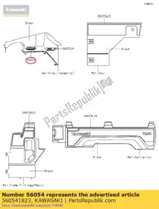 kawasaki 560541823 znak 01, b?otnik fr, mu? pro-f - Dół