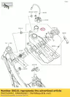 592310042, Kawasaki, remplisseur kx450e9f kawasaki  kx 230 250 450 2009 2010 2011 2013 2014 2015 2016 2017 2018 2019 2020 2021, Nouveau