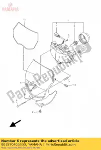 yamaha 901570400500 screw, pan head - Bottom side