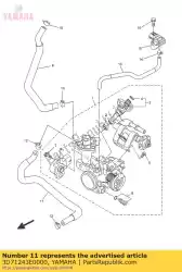 Aqui você pode pedir o mangueira 2 em Yamaha , com o número da peça 3D71243E0000: