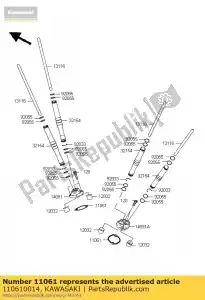 kawasaki 110610014 gasket vn2000-a1h - Bottom side