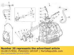 Here you can order the hose clamp from Piaggio Group, with part number GU28157850: